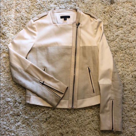 White Motorcycle Like Jacket - Picture 2 of 6